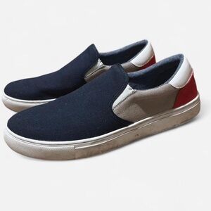 Tommy Hilfiger Men's Slip-On Loafers - Navy, Red, White, and Tan